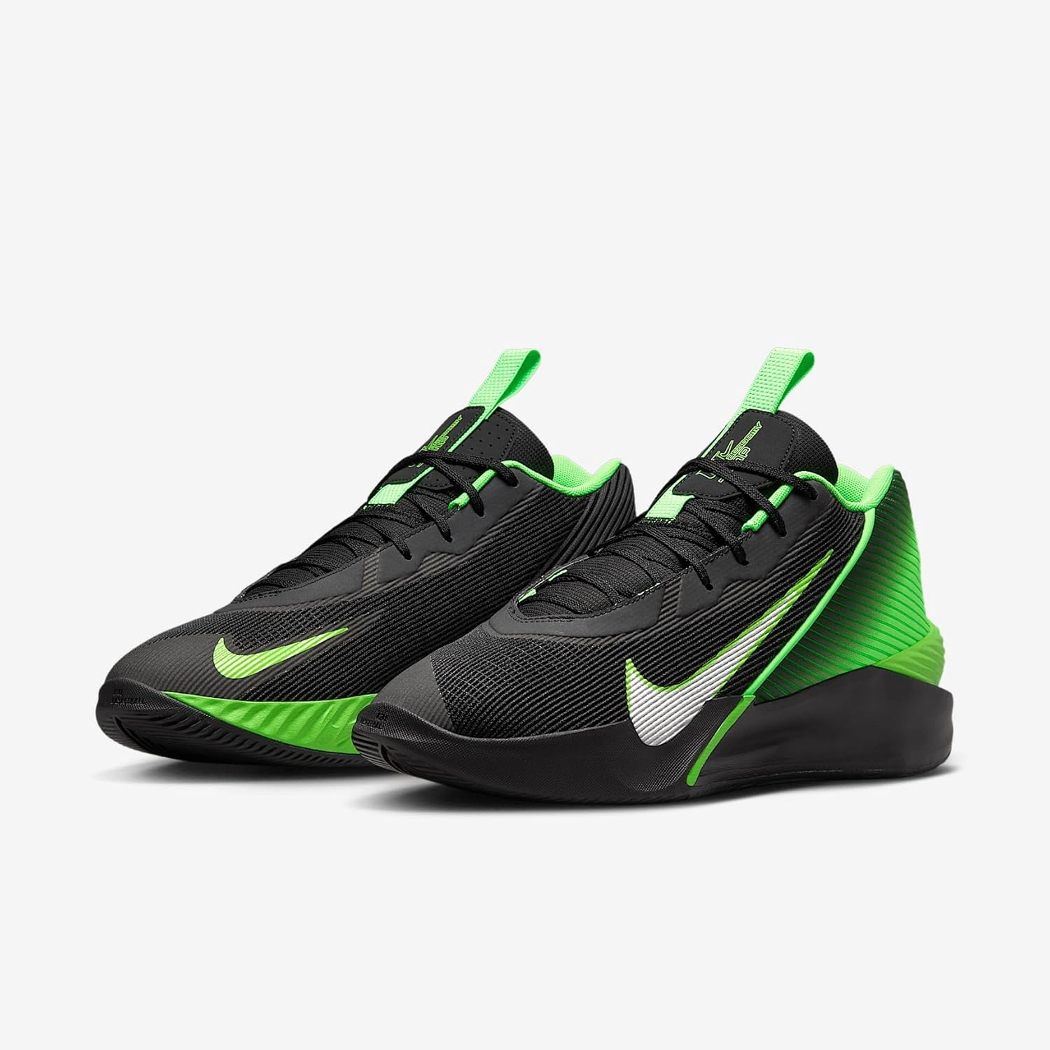 Nike G.T. Jump Academy Basketball Shoes (FV5524-001, Black/Green Strike/White)