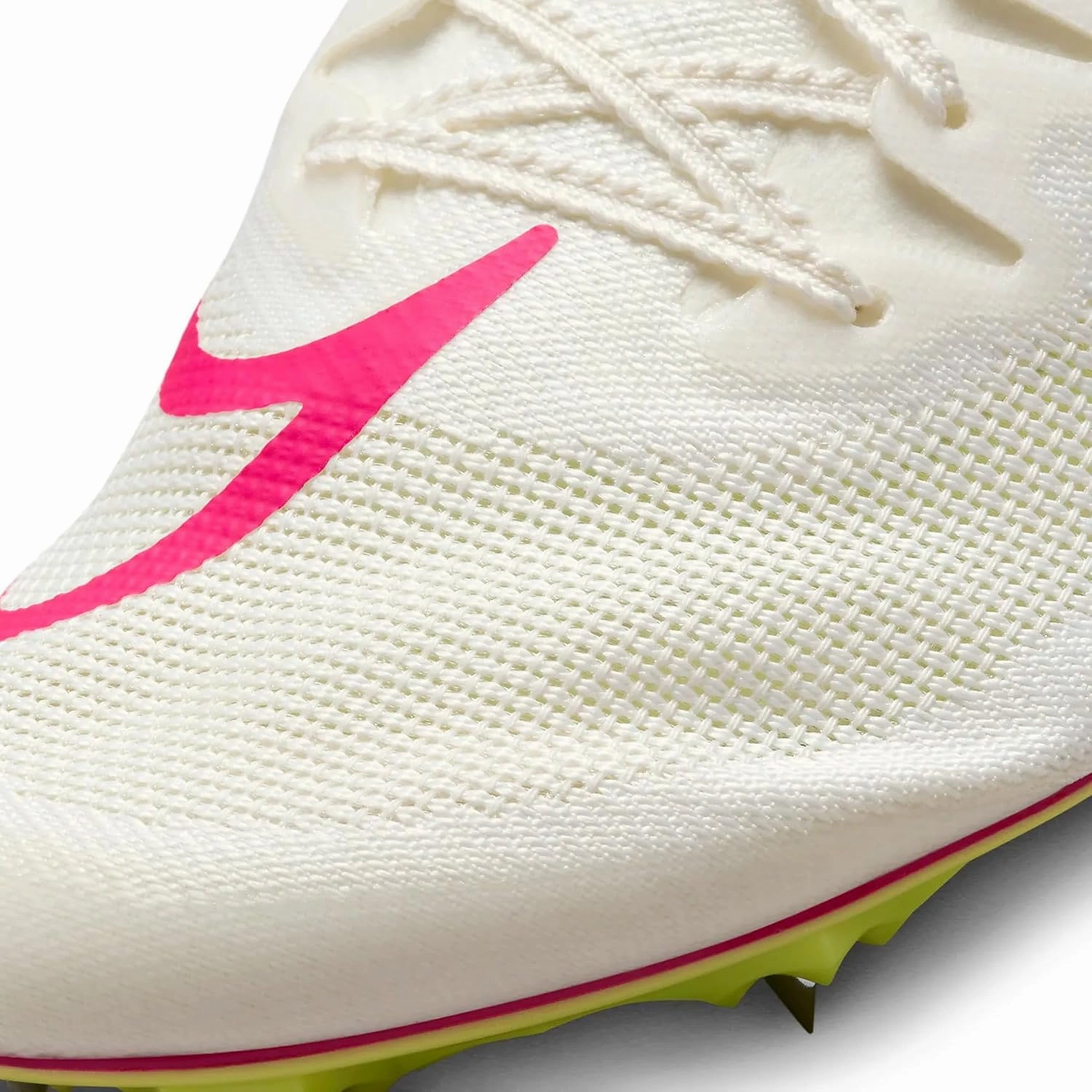 Nike Ja Fly 4 Track and Field Sprinting Spikes (DR2741-100, Sail/Light Lemon Twist/Fierce Pink)