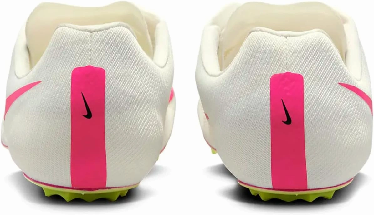 Nike Ja Fly 4 Track and Field Sprinting Spikes (DR2741-100, Sail/Light Lemon Twist/Fierce Pink)