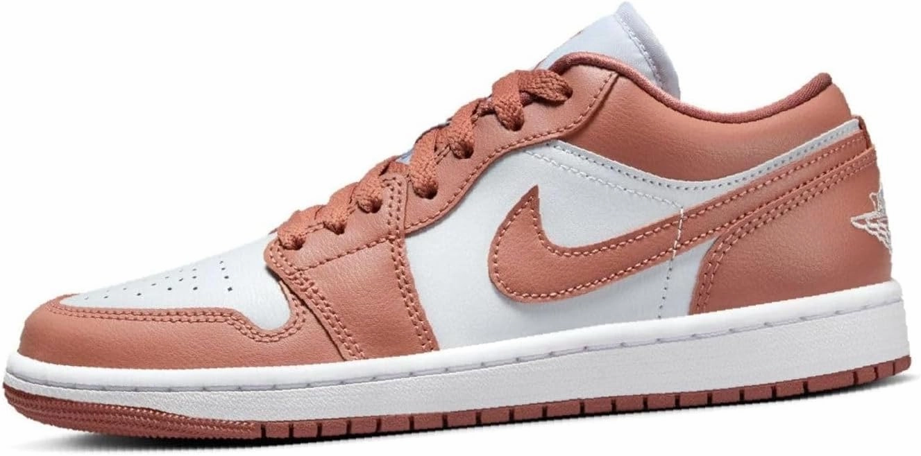 Nike Jordan 1 Low Women Pure Platinum/Sky J Orange DC0774-080 - Size 5w