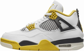 NIKE Jordan Women's 4 Vivid Sulfur Size 7.5 White/Vivid Sulfur-Anthracite-Coconut Milk (AQ9129-101)