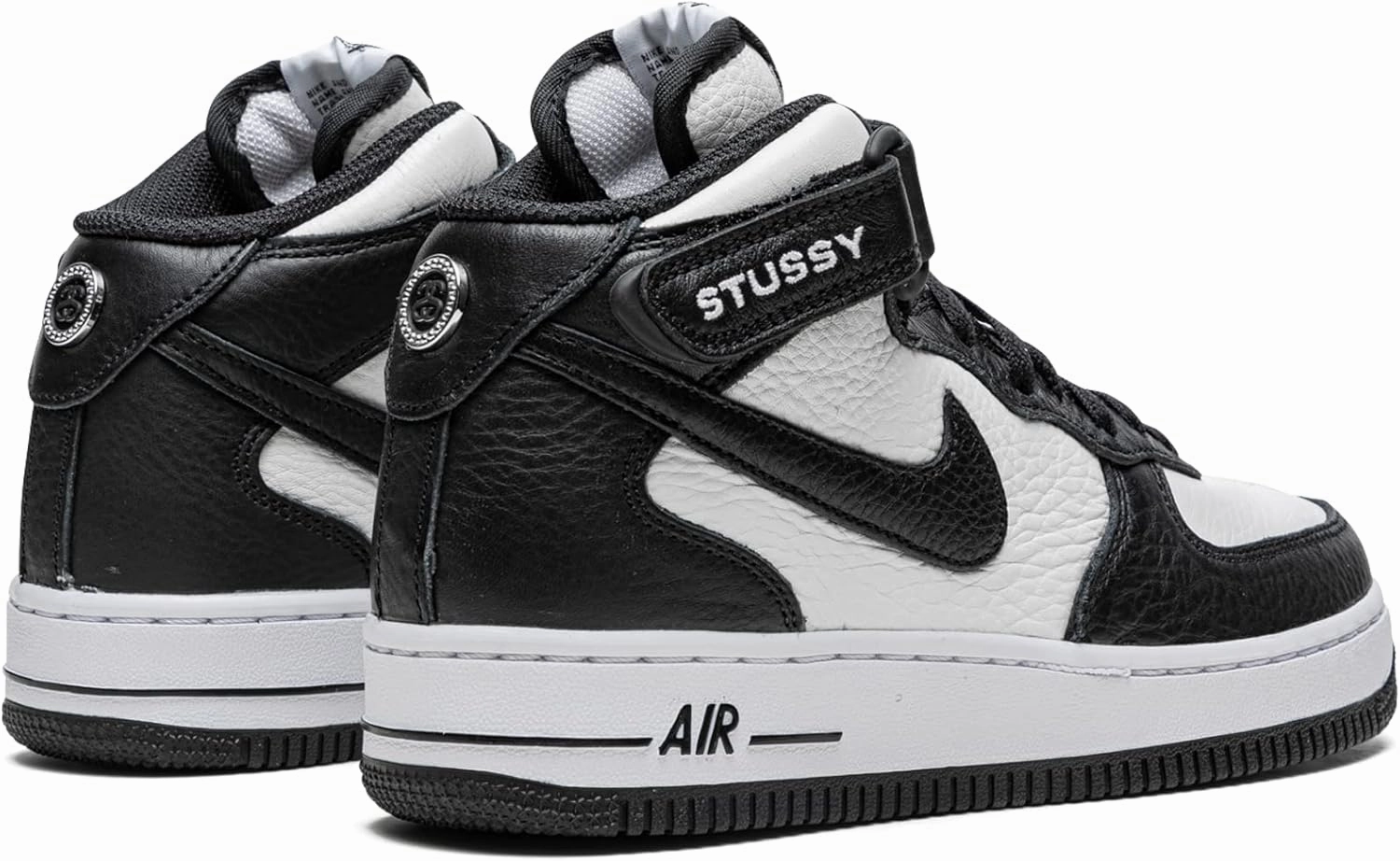 Nike Mens Air Force 1 Mid DJ7840 002 Stussy - Light Bone Black - Size