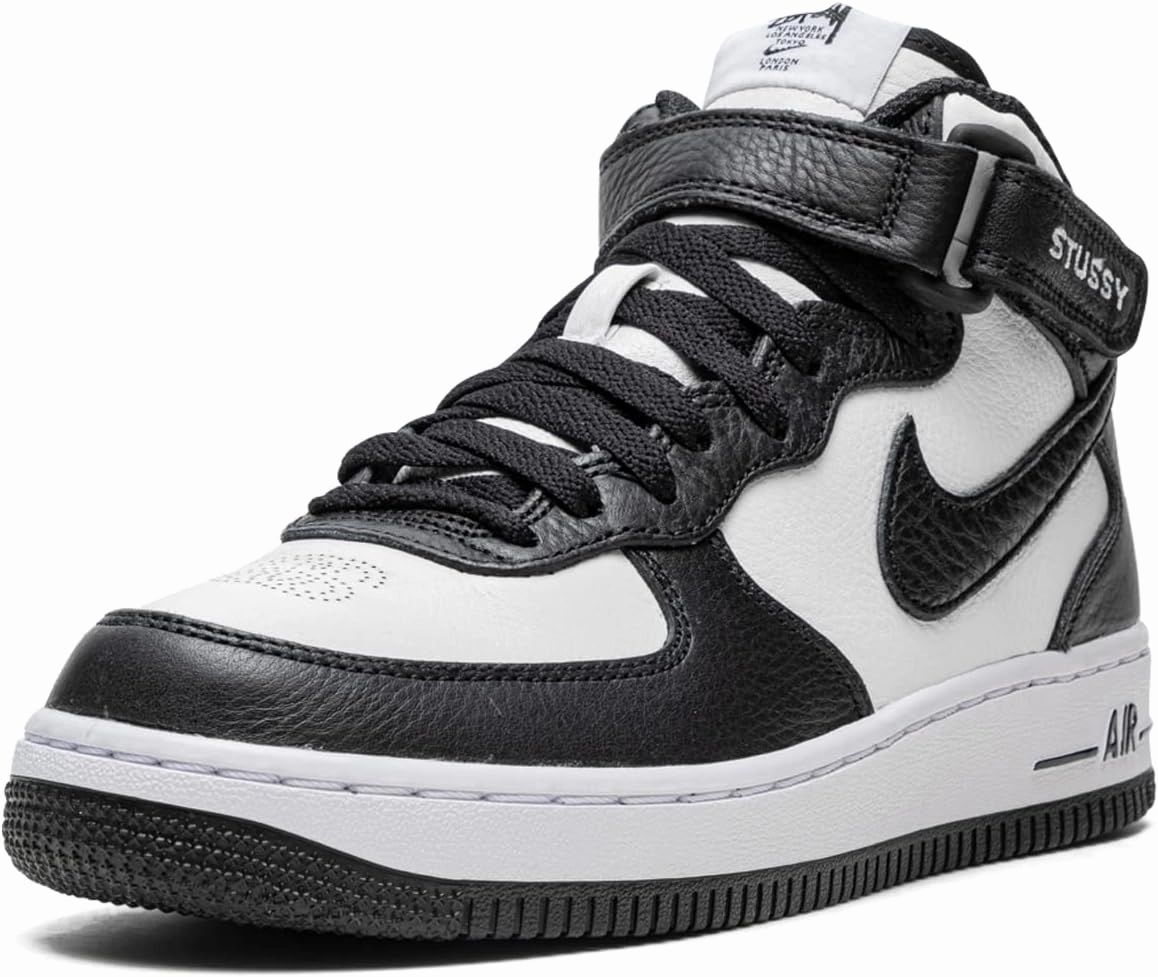 Nike Mens Air Force 1 Mid DJ7840 002 Stussy - Light Bone Black - Size