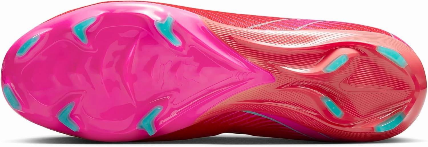 Nike Mercurial Vapor 16 Pro FG Low-Top Soccer Cleats (FQ8685-800, Ember Glow/Aurora Green)