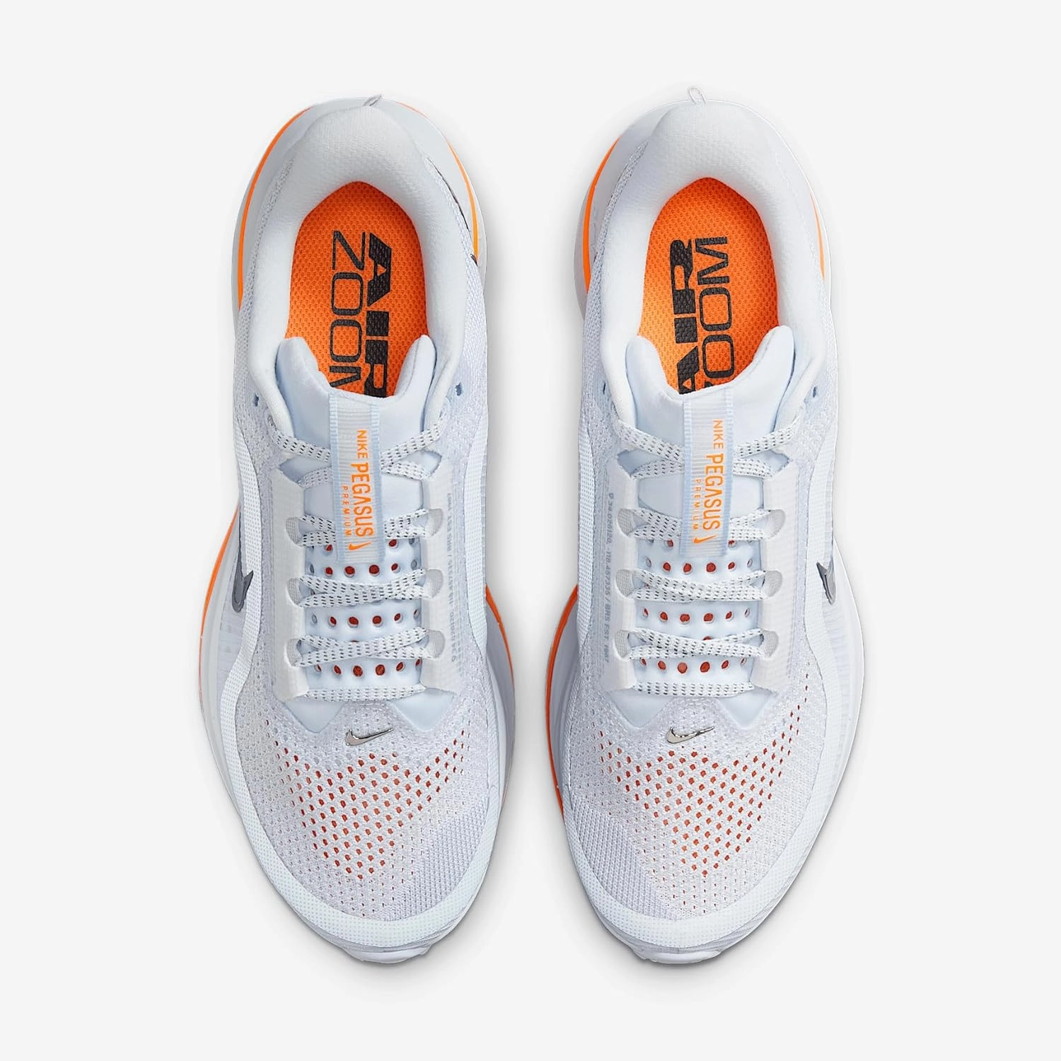 Nike Pegasus Premium Women's Road Running Shoes (HQ2593-001, Football Grey/Total Orange/Summit White/Multi-Color)