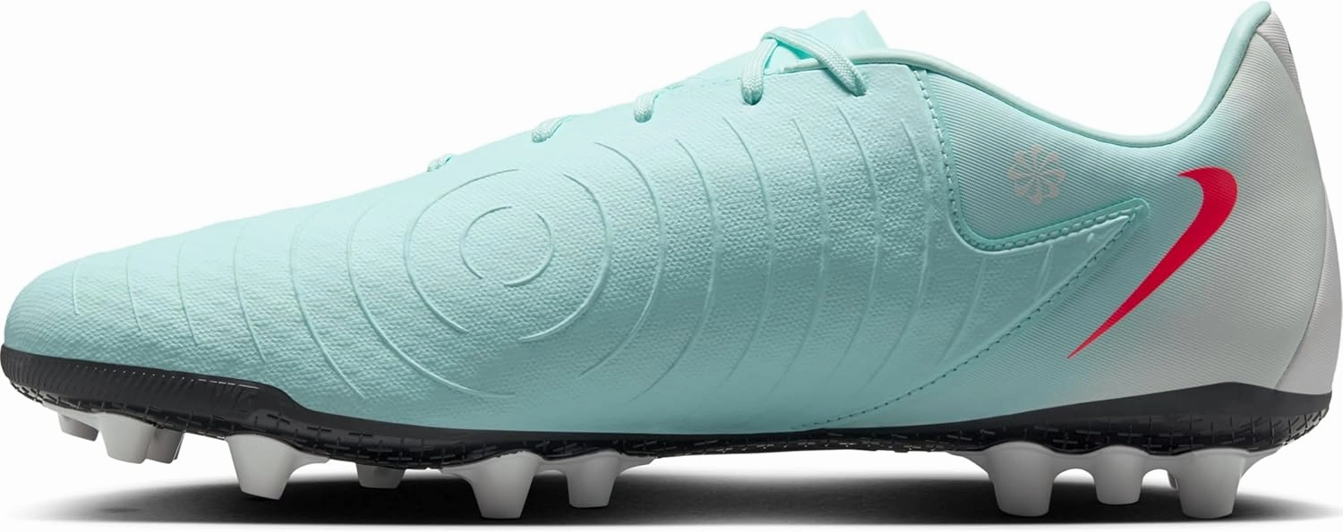 Nike Phantom GX 2 Academy AG Low-Top Soccer Cleats (FJ2552-300, Mint/Off Noir/Atomic Red)