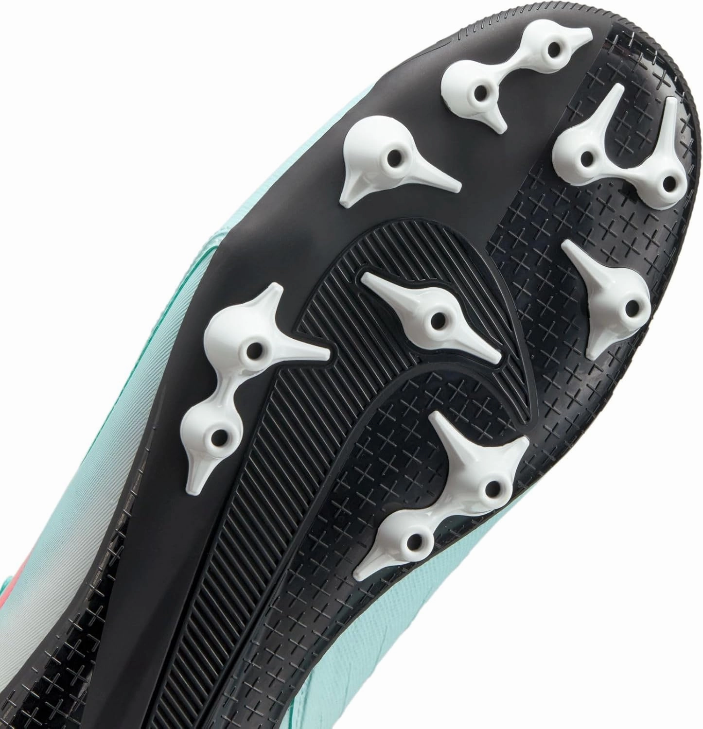 Nike Phantom GX 2 Academy AG Low-Top Soccer Cleats (FJ2552-300, Mint/Off Noir/Atomic Red)