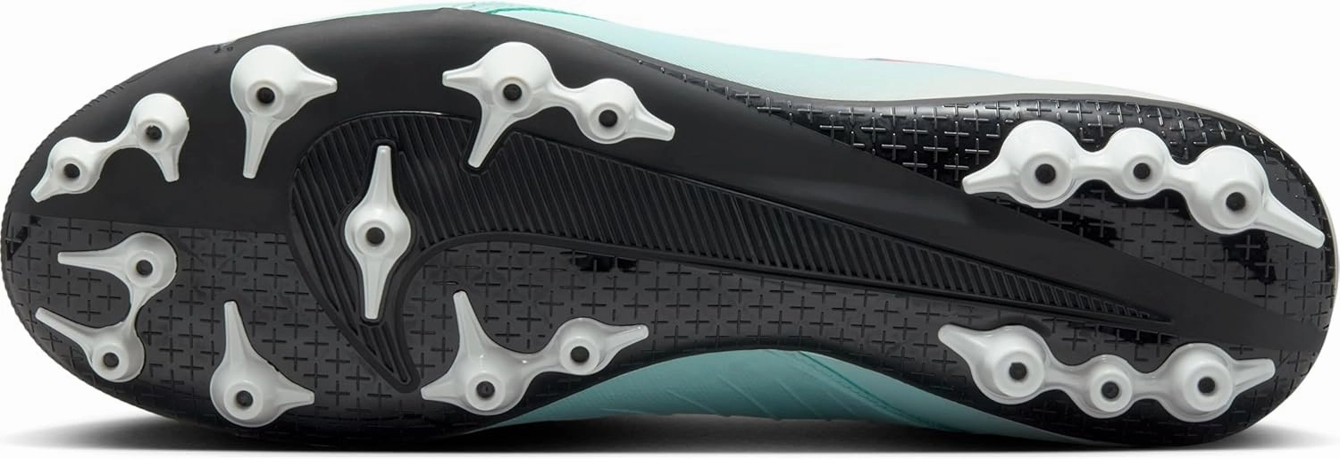 Nike Phantom GX 2 Academy AG Low-Top Soccer Cleats (FJ2552-300, Mint/Off Noir/Atomic Red)