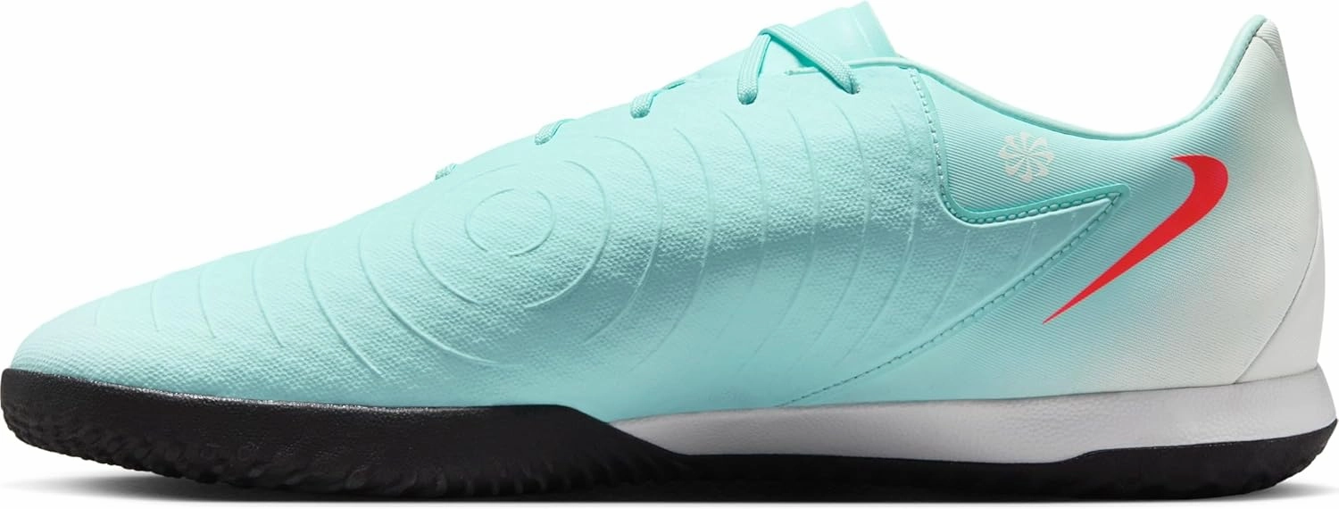 Nike Phantom GX 2 Academy IC Low-Top Soccer Shoes (FJ2581-300, Mint/Off Noir/Atomic Red)