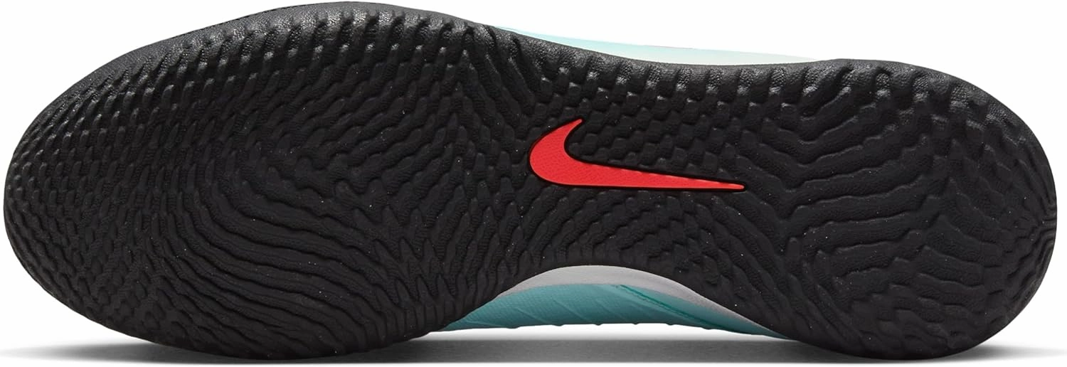 Nike Phantom GX 2 Academy IC Low-Top Soccer Shoes (FJ2581-300, Mint/Off Noir/Atomic Red)