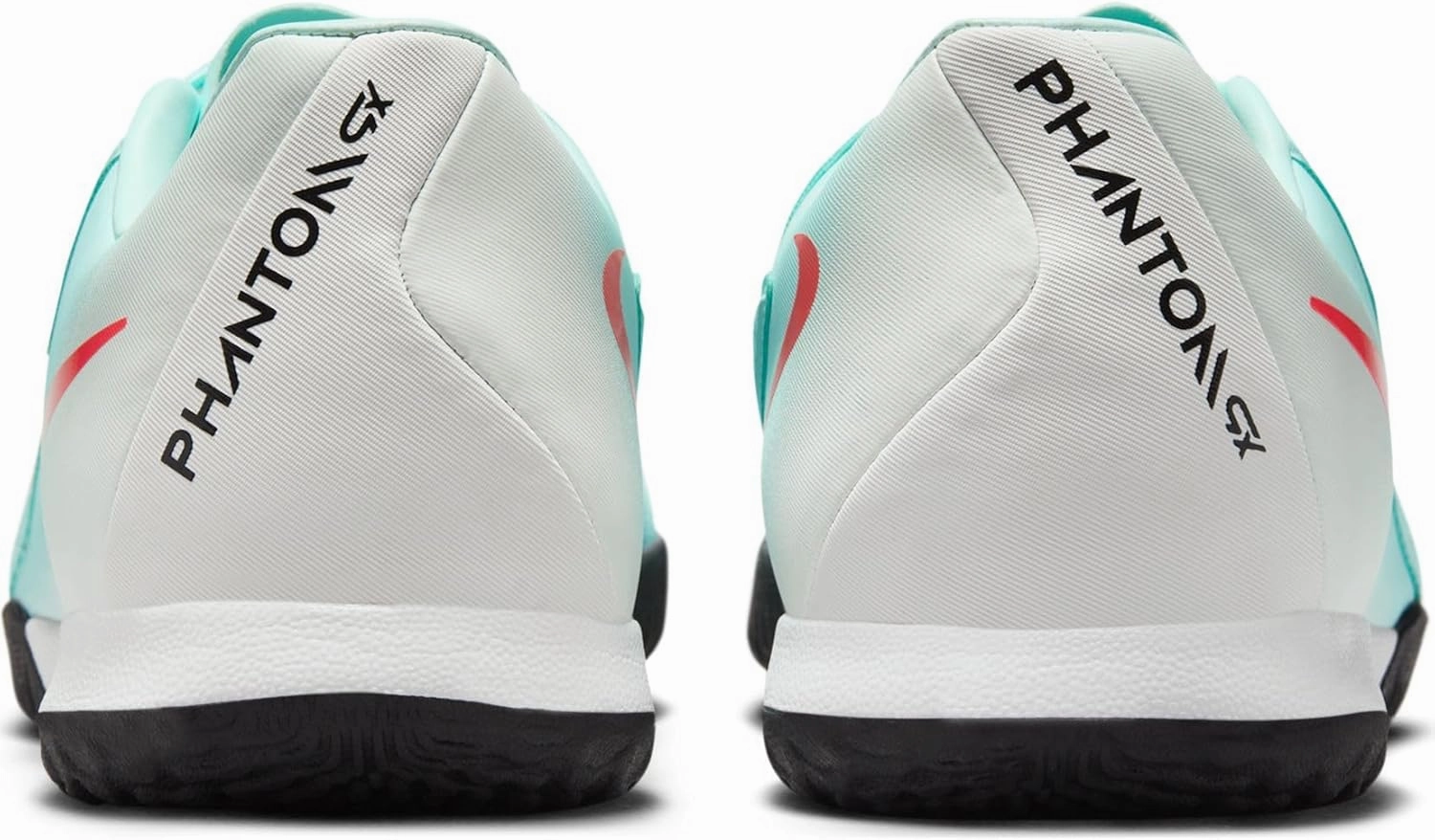 Nike Phantom GX 2 Academy IC Low-Top Soccer Shoes (FJ2581-300, Mint/Off Noir/Atomic Red)