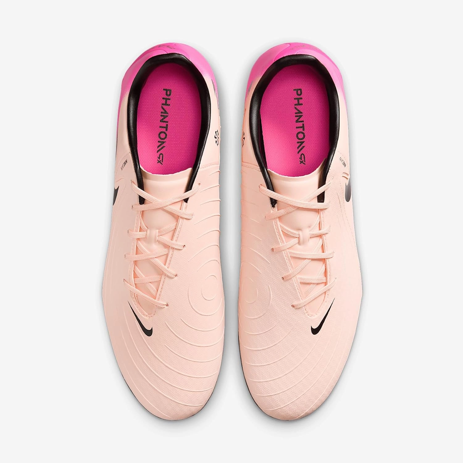 Nike Phantom GX 2 Academy MG Low-Top Soccer Cleats (FD6723-800, Crimson Tint/Pink Blast/Black)
