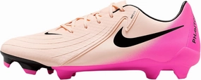 Nike Phantom GX 2 Academy MG Low-Top Soccer Cleats (FD6723-800, Crimson Tint/Pink Blast/Black)