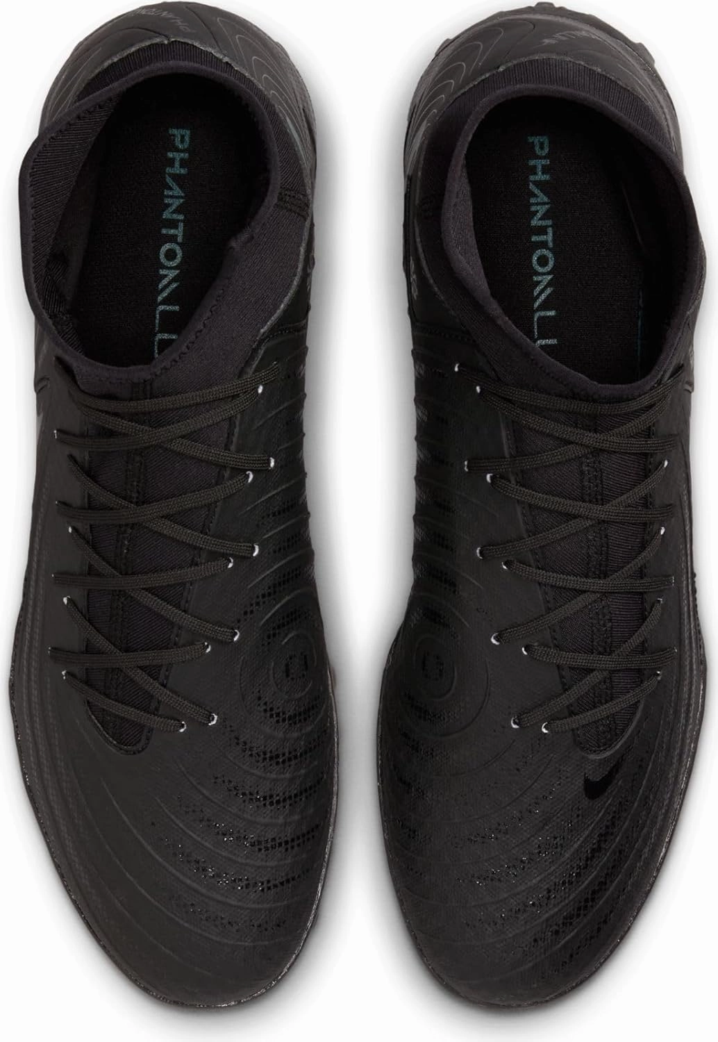 Nike Phantom Luna 2 Academy TF High-Top Soccer Shoes (FJ2566-002, Black/Deep Jungle/Black)