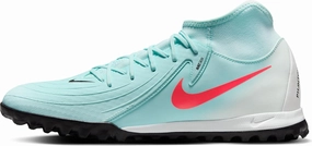 Nike Phantom Luna 2 Academy TF High-Top Soccer Shoes (FJ2566-300, Mint/Off Noir/Atomic Red) Size 11