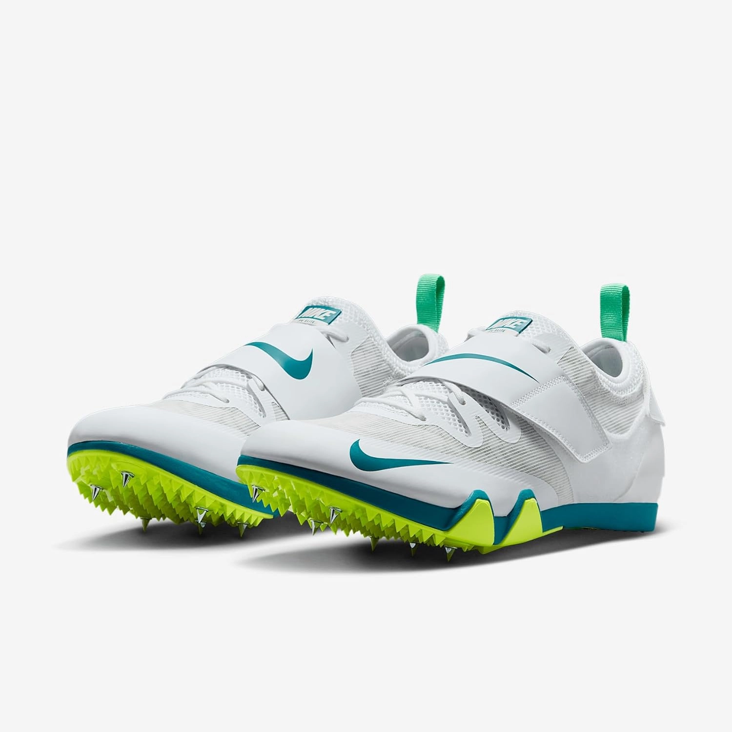 Nike Pole Vault Elite Track & Field Jumping Spikes (FZ9649-100, White/Barely Green/Electric Algae)
