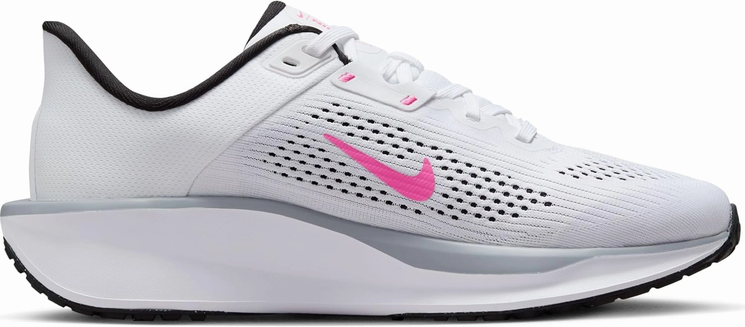 Nike Quest 6 Women's Road Running Shoes (FD6034-102, White/Pinksicle/Wolf Grey/Black)