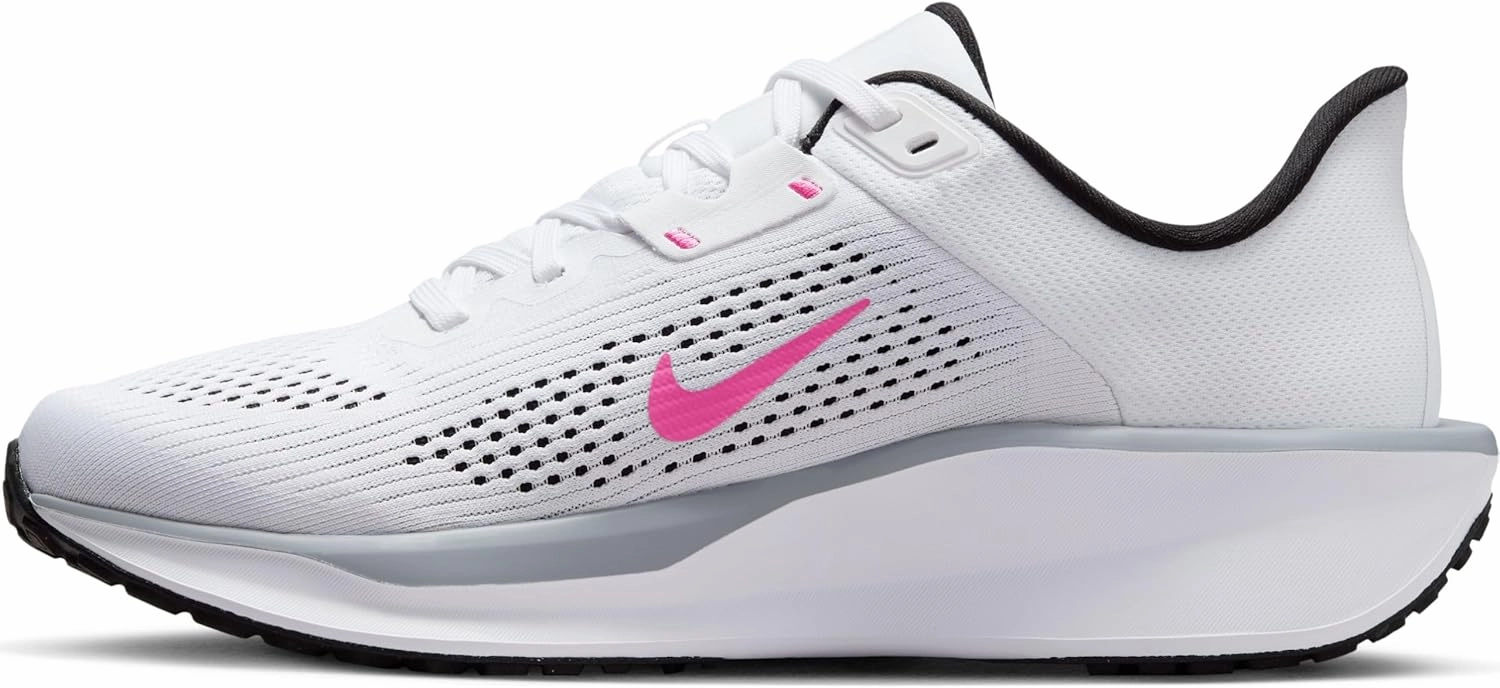 Nike Quest 6 Women's Road Running Shoes (FD6034-102, White/Pinksicle/Wolf Grey/Black)