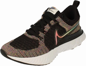 Nike React Infinity Run FK 2 BT Unisex Running Trainers DD6790 Sneakers Shoes (UK 4 US 4.5 EU 36.5, Black Multi Color Pink 001)