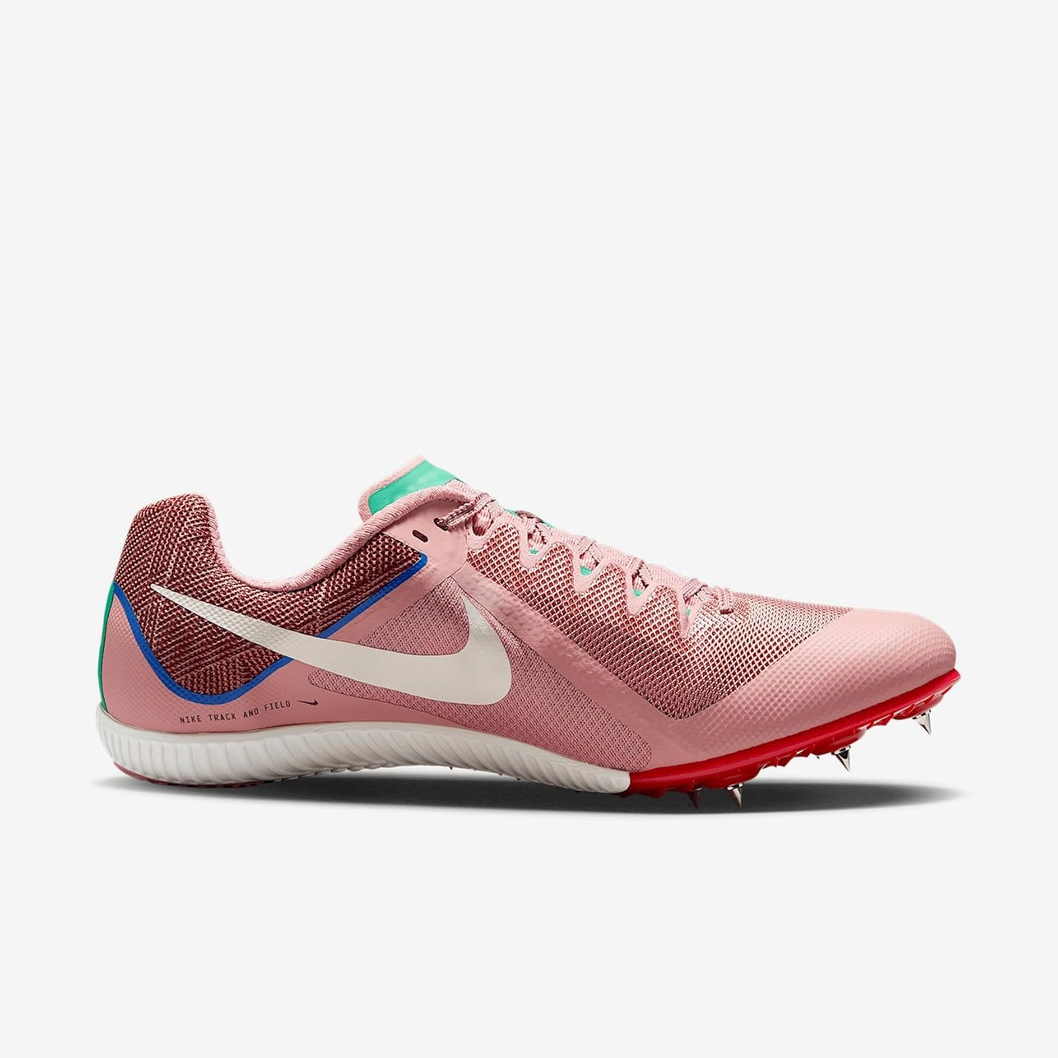 Nike Rival Multi Track & Field Multi-Event Spikes (HQ2062-600, Red Stardust/Malachite/University Red/Pale Ivory)