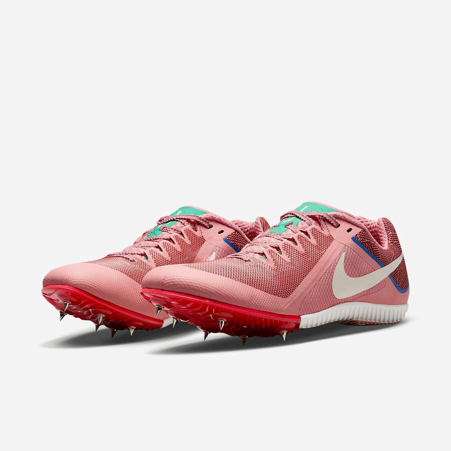 Nike Rival Multi Track & Field Multi-Event Spikes (HQ2062-600, Red Stardust/Malachite/University Red/Pale Ivory)