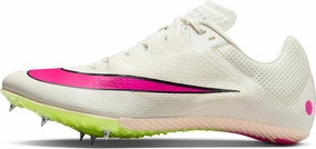 Nike Rival Sprint Track & Field Sprinting Spikes (DC8753-101, Sail/Light Lemon Twist/Guava Ice/Fierce Pink) Size 15