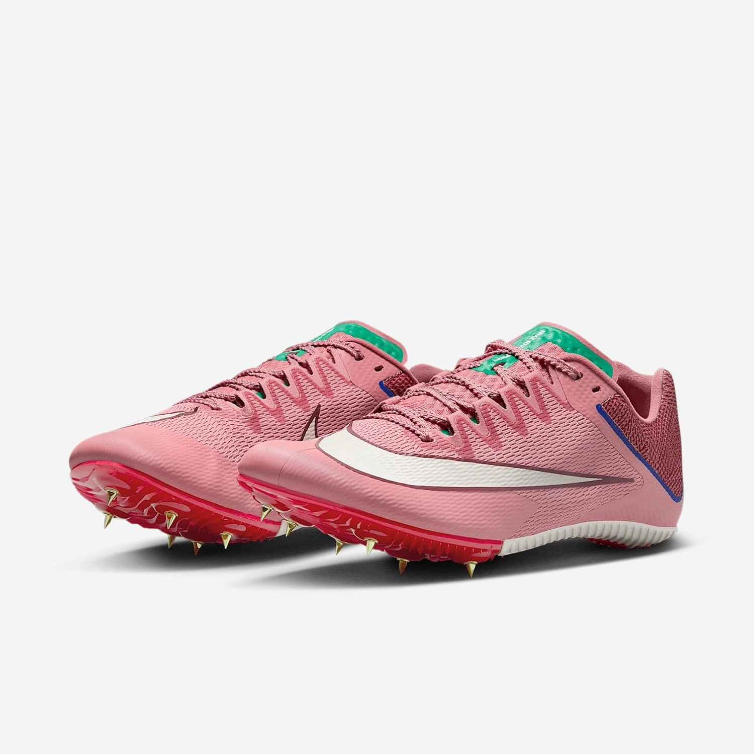 Nike Rival Sprint Track & Field Sprinting Spikes (HQ2061-600, Red Stardust/Stadium Green/University Red)