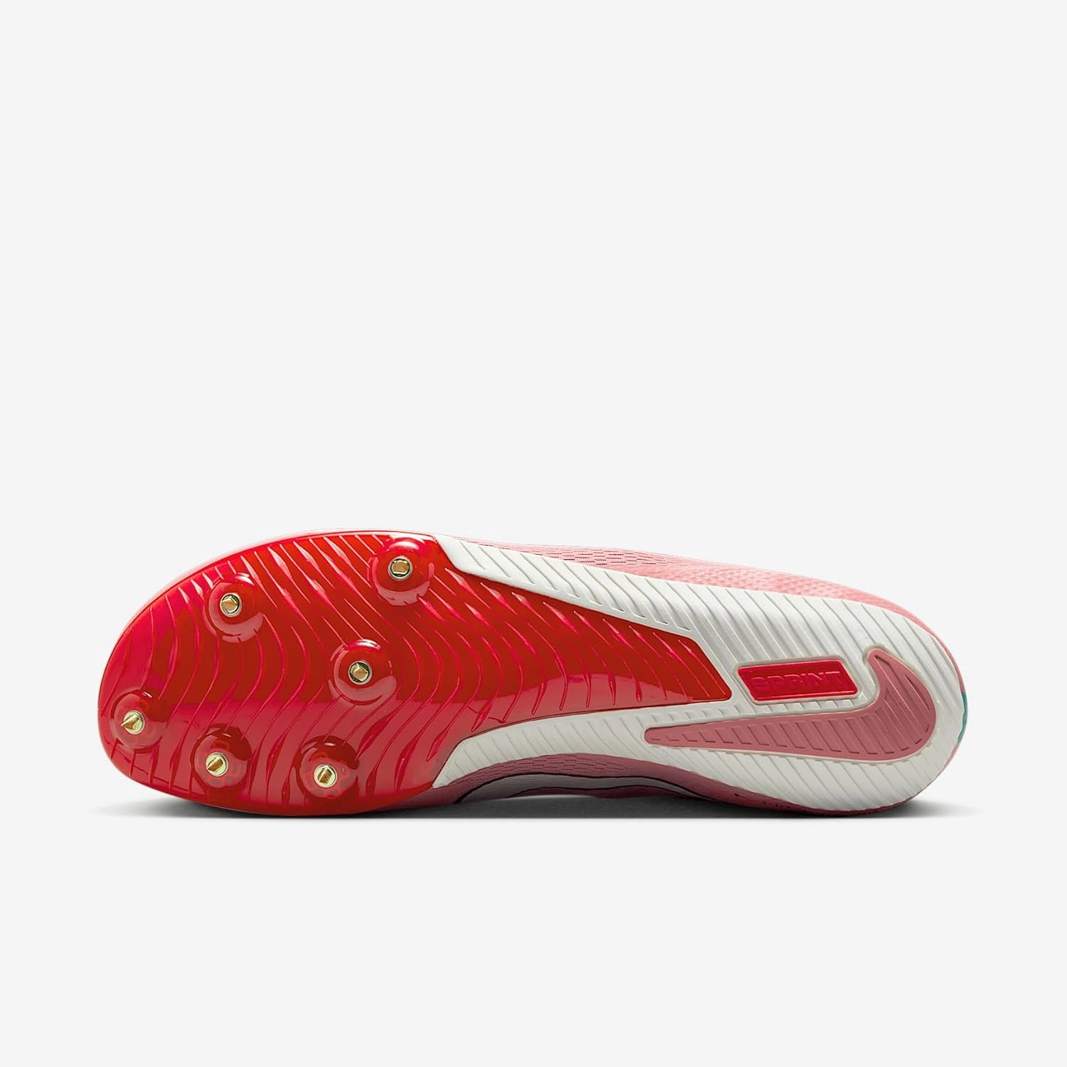 Nike Rival Sprint Track & Field Sprinting Spikes (HQ2061-600, Red Stardust/Stadium Green/University Red)