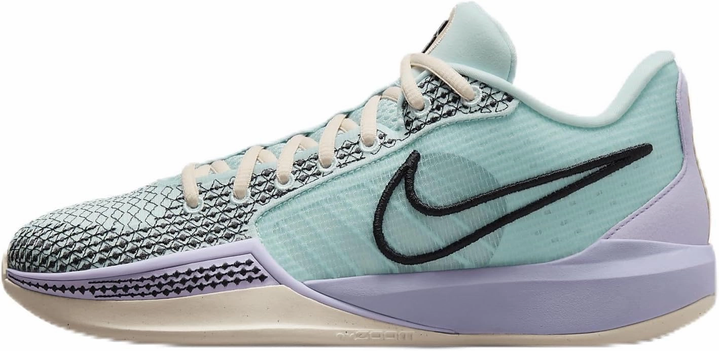 NIKE Sabrina 1 ""Family Bonds Basketball Shoes (FQ3381-301, Jade Ice/Guava Ice/Lilac Bloom/Black) Size 7
