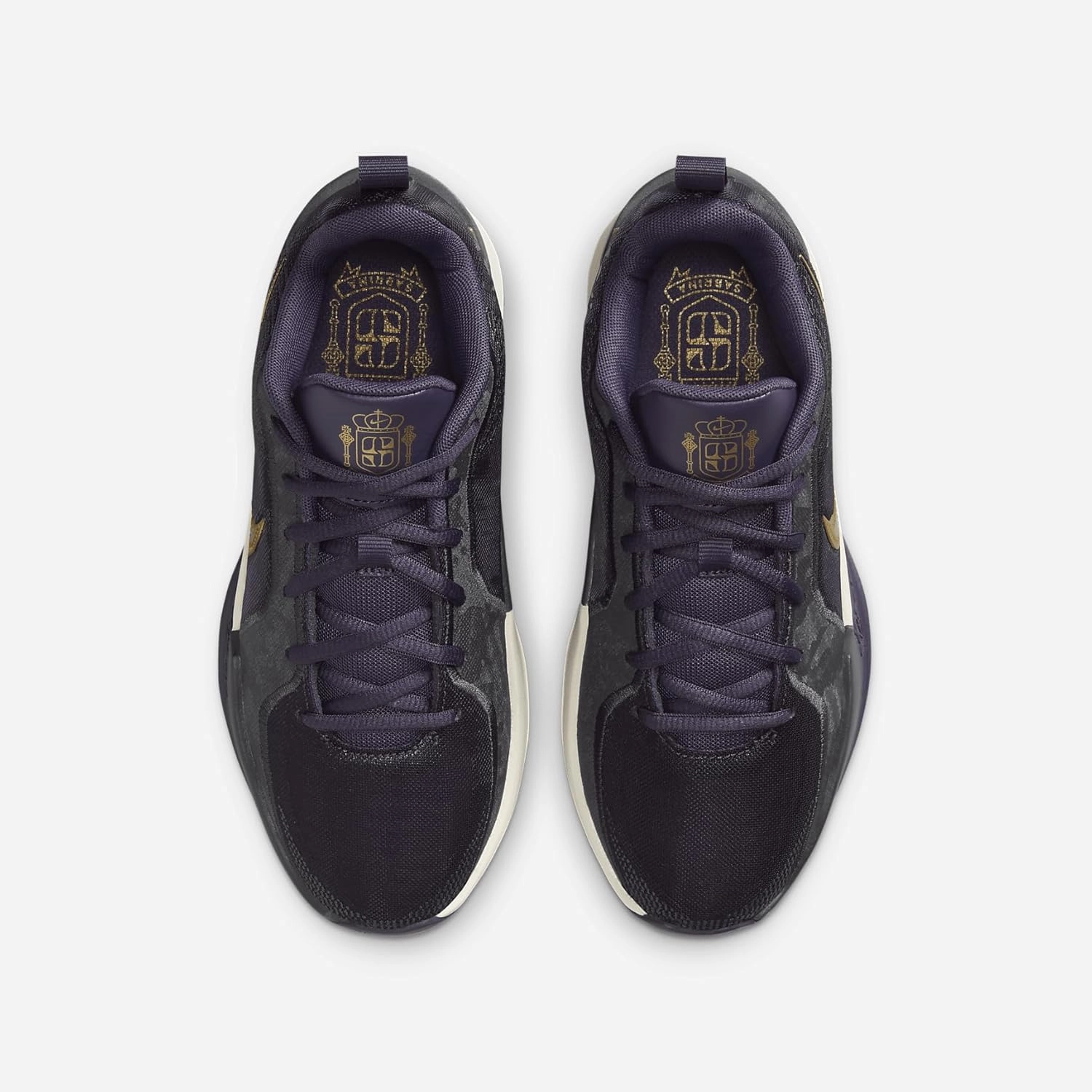 Nike Sabrina 2 Big Kids' Basketball Shoes (FZ7302-500, Dark Raisin/Anthracite/Pale Ivory/Metallic Gold)