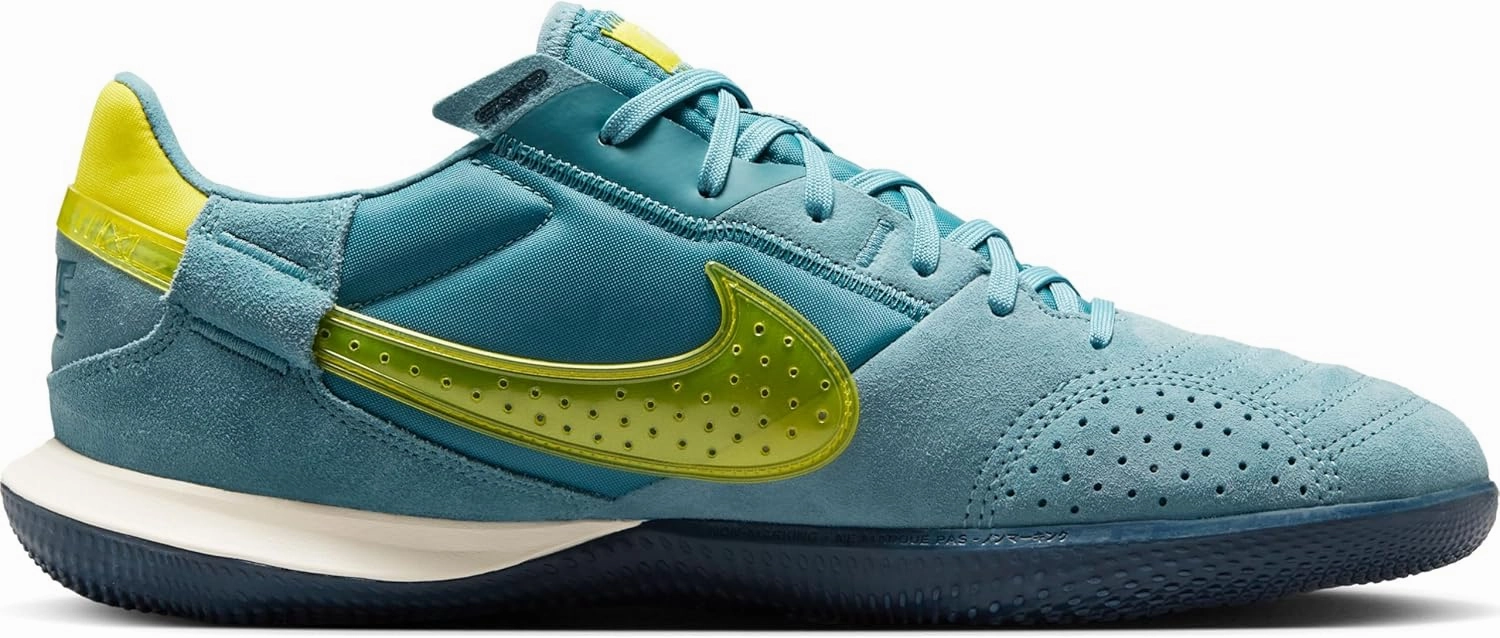 Nike Streetgato Low-Top Soccer Shoes (DC8466-004, Smokey Blue/Lightning)