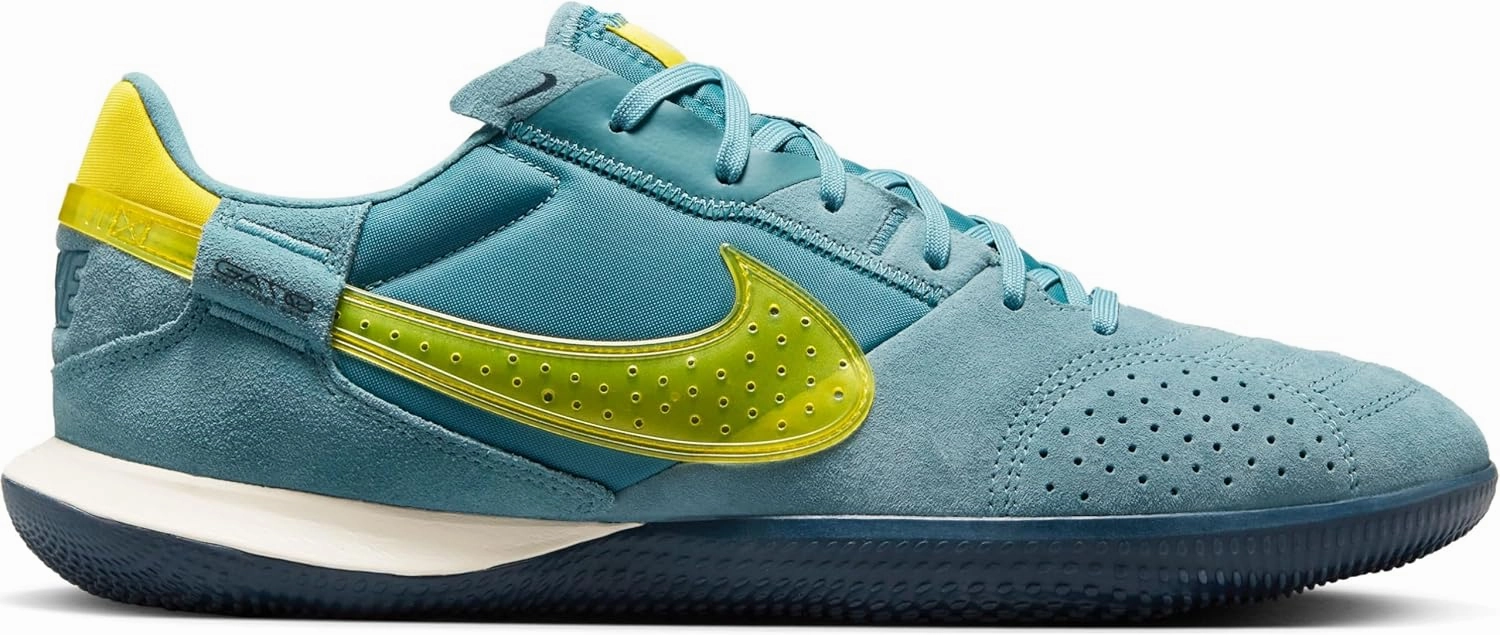 Nike Streetgato Low-Top Soccer Shoes (DC8466-004, Smokey Blue/Lightning)