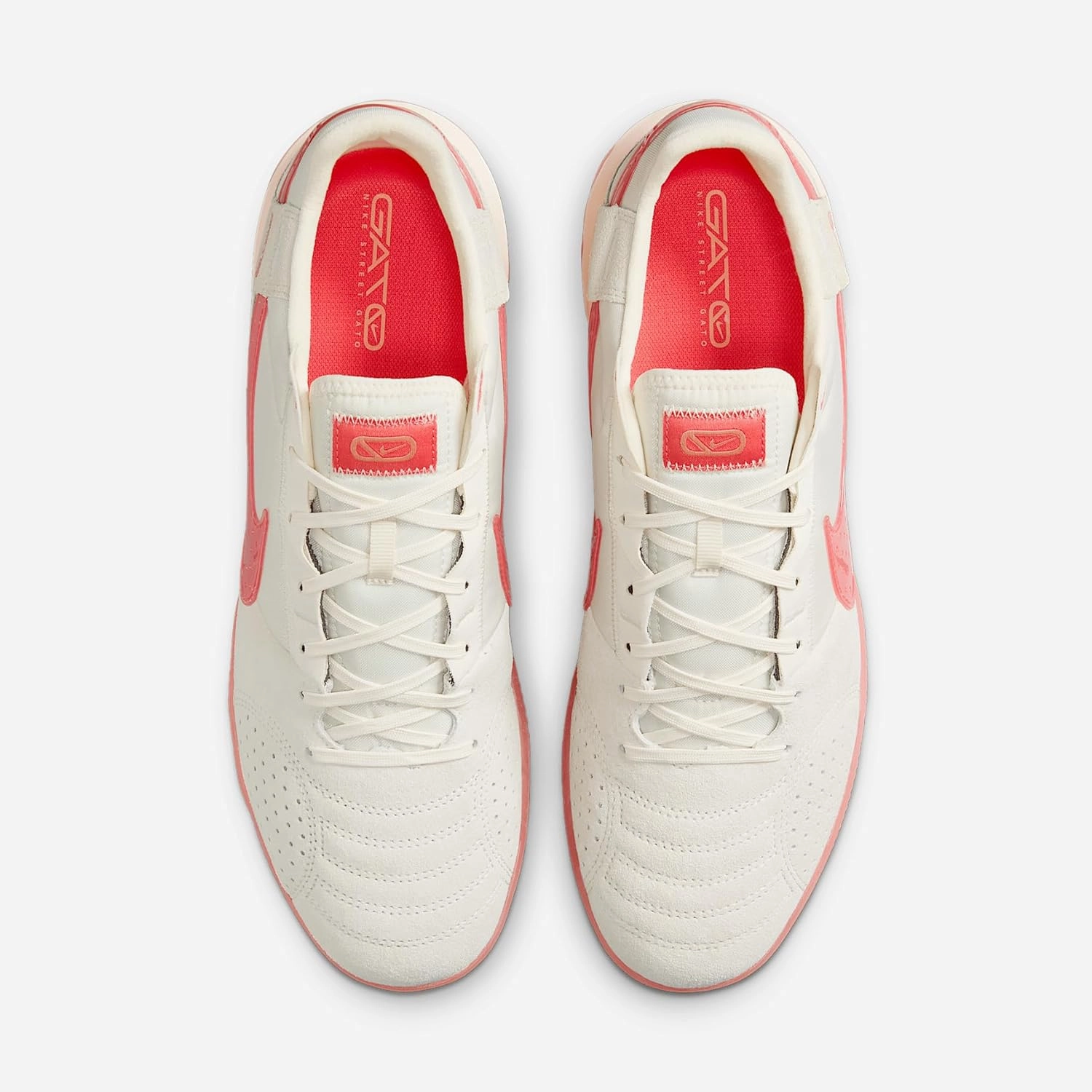 Nike Streetgato Low-Top Soccer Shoes (DC8466-104, Pale Ivory/Apricot Agate)