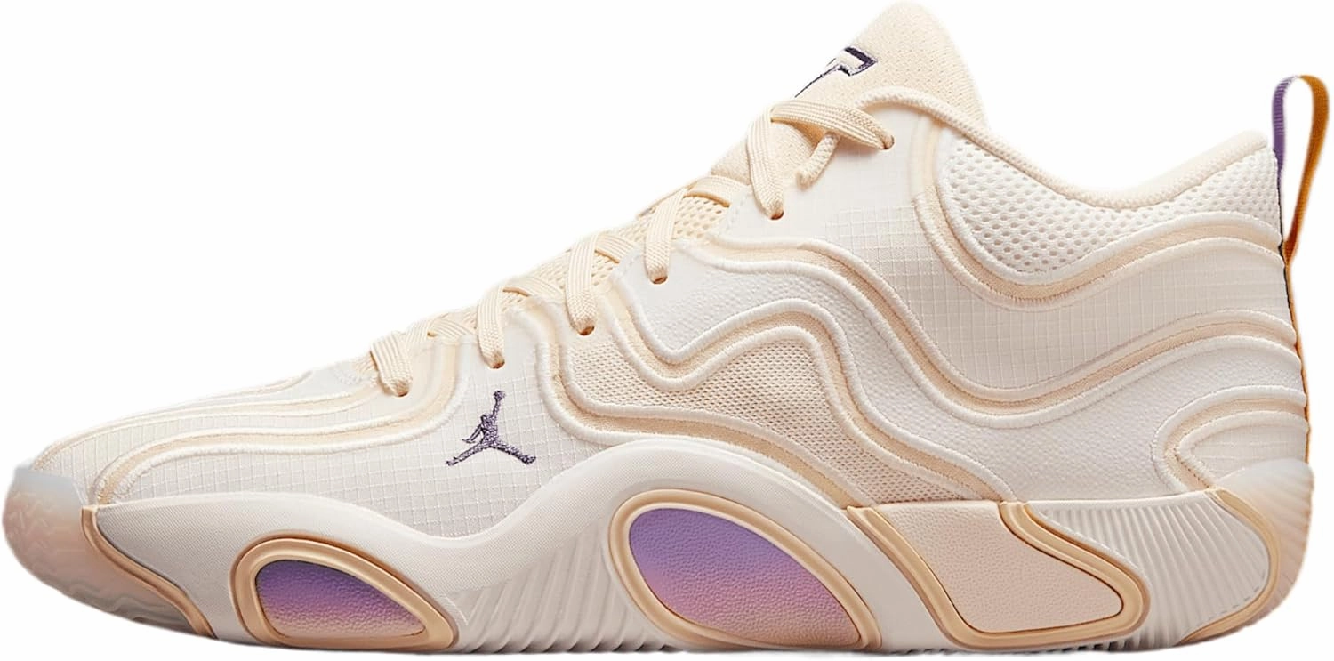 Nike Tatum 3 Basketball Shoes (HV5882-100, Sail/Muslin/Pale Ivory/Dark Iris)