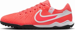 Nike Tiempo Legend 10 Academy Turf Low-Top Soccer Shoes (DV4342-800, Hot Lava/White)