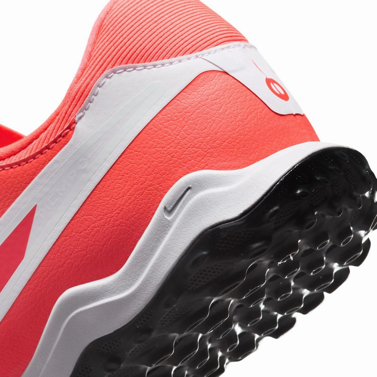 Nike Tiempo Legend 10 Academy Turf Low-Top Soccer Shoes (DV4342-800, Hot Lava/White)