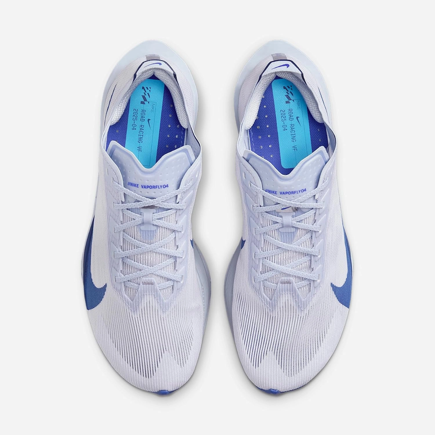 Nike Vaporfly 4 Women's Road Racing Shoes (HF6412-001, Ghost/Persian Violet/Football Grey/Blue Void)