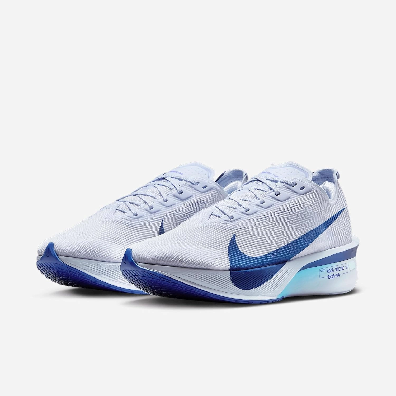 Nike Vaporfly 4 Women's Road Racing Shoes (HF6412-001, Ghost/Persian Violet/Football Grey/Blue Void)