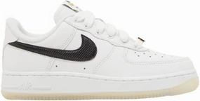 Nike Women's Air Force 1 Low White BlackMetallic Gold Size 7.5
