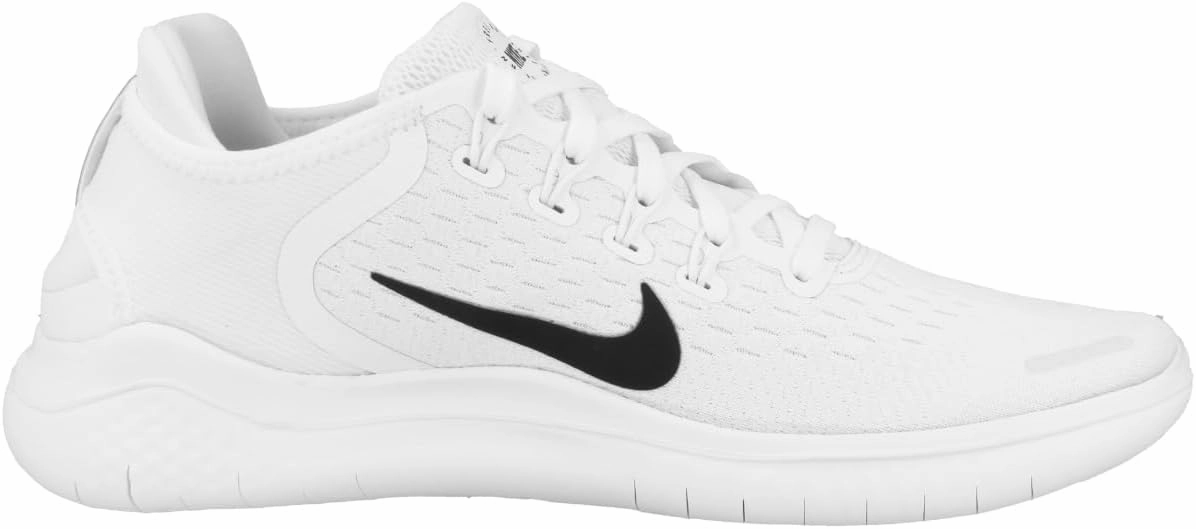 Nike Women's Free RN 2018 Black/White Running Shoe 7 US