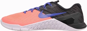 Nike Women's Metcon 3 Training Shoe,Black/Lava Glow/Blue,8 B(M) US