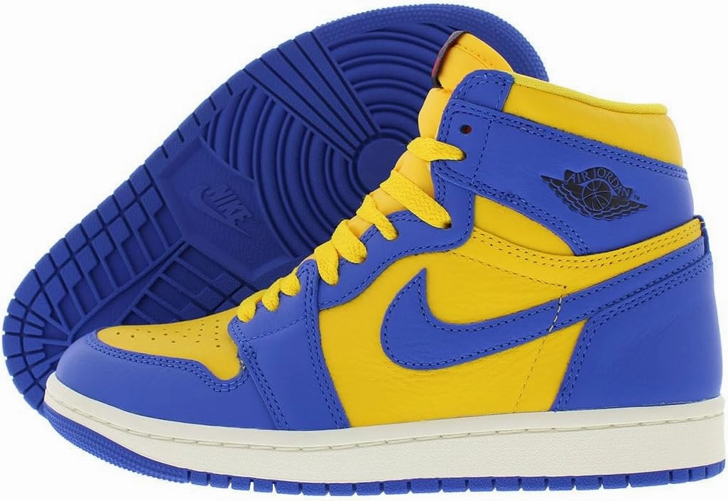 NIKE Women's Vintage, Yellow Blue, 10