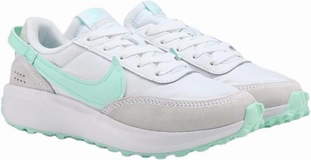 Nike Women's Waffle Debut Retro Sneakers, White/Football Grey/Marina/Mint Foam, 8.5 M