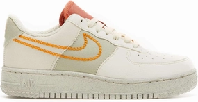 Nike Womens Air Force 1 07 Low Leather Synthetic Coconut Milk Light Curry Trainers 6 US