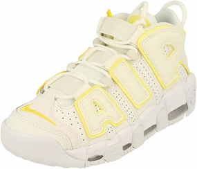 Nike Womens Air More Uptempo Trainers DM3035 Sneakers Shoes (UK 4 US 6.5 EU 37.5, Summit White Opti Yellow 100)