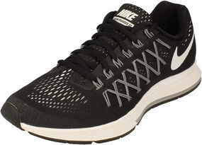 Nike Womens Air Zoom Pegasus 32 Black/White/Pure Platinum Running Shoe
