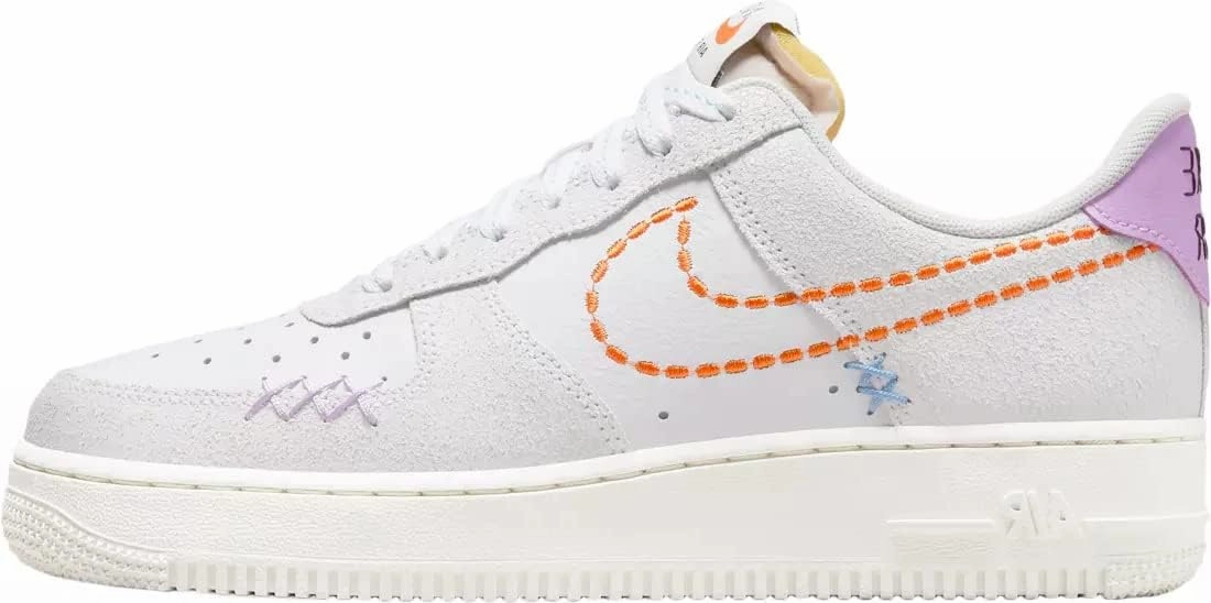 Nike Womens Basketball Shoes, White Safety Orange Sail, 12