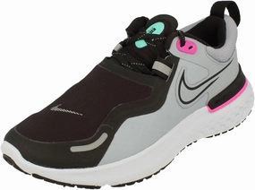 Nike Womens React Miler Shield Running Trainers CQ8249 Sneakers Shoes (UK 4.5 US 7 EU 38, Obsidian Mist 400)