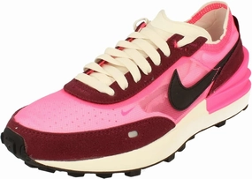 Nike Womens Waffle One Trainers DQ0855 Sneakers Shoes (UK 4 US 6.5 EU 37.5, Hyper Pink Black Dark Beetroot 600)