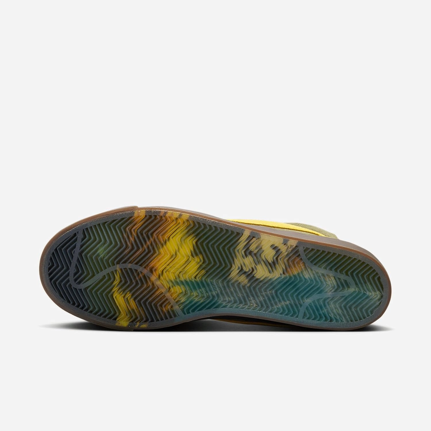Nike Zoom Blazer Mid Skate Shoes (HM5838-300, Rough Green/Rough Green/Amarillo)